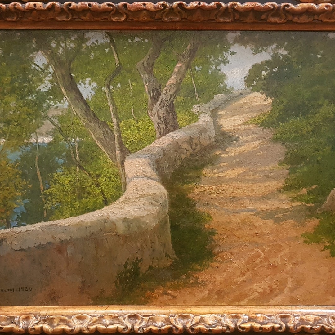Augusto Comas. “Estribaciones de Igueldo”, 1920, 40 x 50 cm.