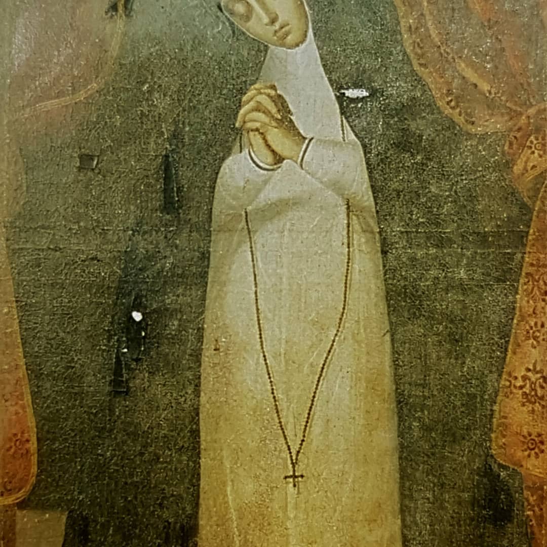 2 cuadros llegados hoy al taller para restaurar: una Soledad y un Cristo recogiendo la túnica: iconografías mu…
