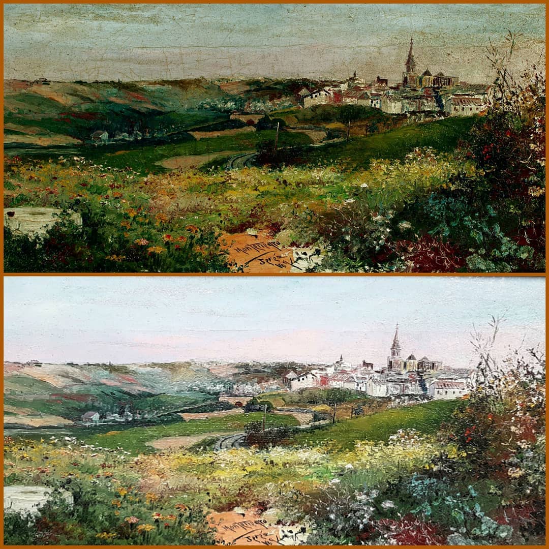 José Montenegro Capel (Cádiz, 1856 – 1929). Pintor de paisajes. Tuvo cierto desarrollo artístico en el Jerez d…