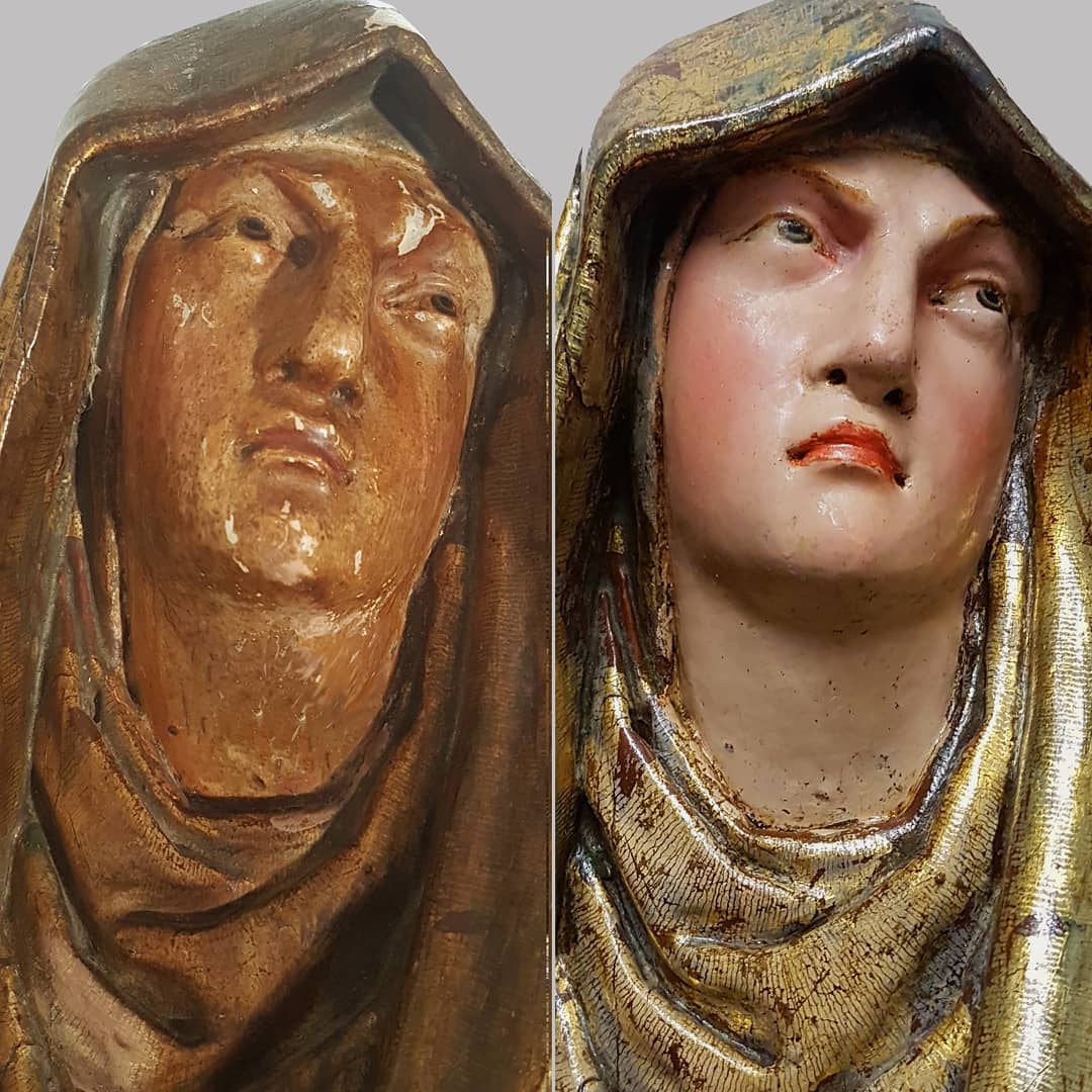 "Dolorosa" (S. XVI) de Juan de Anchieta (1533 – 1588). Escultor vasco. Comenzó su aprendizaje en Valladolid, a…