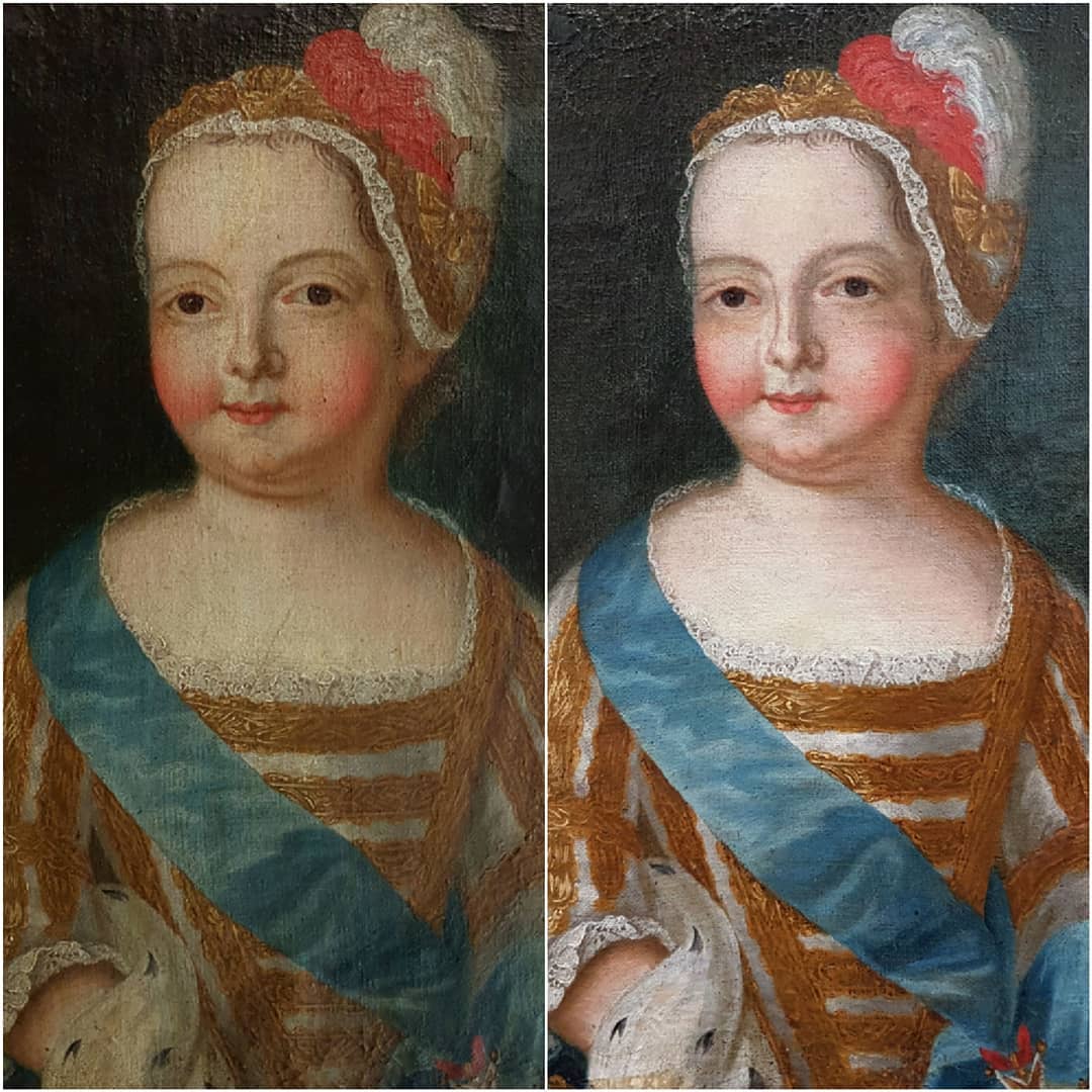 Retrato de niño de la familia real de Francia. Anónimo francés, siglo XVII. Óleo/lienzo. 40 x 30 cm.